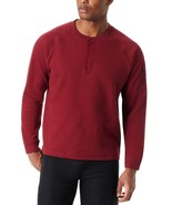 Bass Outdoor Henley T-Shirt Men&#39;s XL Cabernet Relaxed Fit Performance Th... - $453.31 MXN