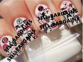 100 New 2025 Atlanta Falcons 50 Different Designs Salon Quality Nail Art... - $49.45