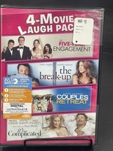 4-MOVIE LAUGH PACK: 5-Year Engagement/Break Up/Couples Retreat/Complicated - NEW - £7.77 GBP