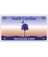South Carolina Blank Novelty Mini Metal License Plate Tag - £11.84 GBP