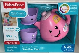 Fisher-Price Laugh & Learn Tea Set For Two Kids Pretend Learning Toy Gift NEW - $16.99