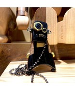 Handmade Quirky Wooden Figure For Him Funny Wooden Man Making A Bow Nove... - $48.45 CAD