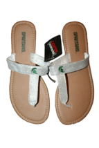 NWT Womens Michigan State Spartans MSU Flip Flop Sandals Shoes Slide-On Size 9 - £14.10 GBP