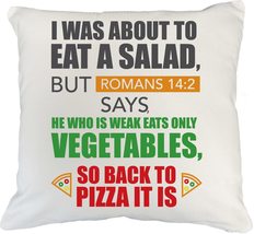 I Was About To Eat A Salad, But Romans 14:2 Tells Me Otherwise Funny Christian B - £19.56 GBP+