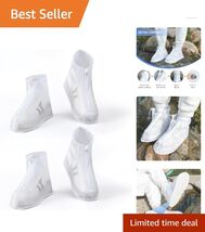 Travel-Friendly Waterproof Shoe Covers with Anti-Slip Soles - 2 Pairs In... - $32.62