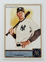 2011 Alex Rodriguez Allen And Ginters Mlb Baseball Card Topps New York Yankees - £4.76 GBP