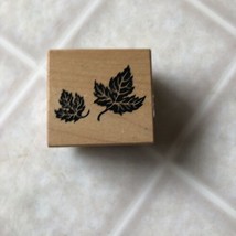 PSX Designs Two Maple Leaf C210 Wood Mounted Rubber Stamp - £7.84 GBP