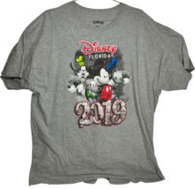 Disney Florida 2019 Mickey Mouse Pluto Goofy Donald Duck HeatherGray T-S... - $18.70 CAD
