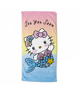 Hello Kitty Sea You Soon Mermaid Kitty 30&quot;x60&quot; Beach Towel Multi-Color - £28.83 GBP