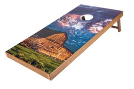 COUNTRY BARN &amp; MOUNTAIN CORNHOLE - Deluxe Poly Lumber Game Set - £439.62 GBP