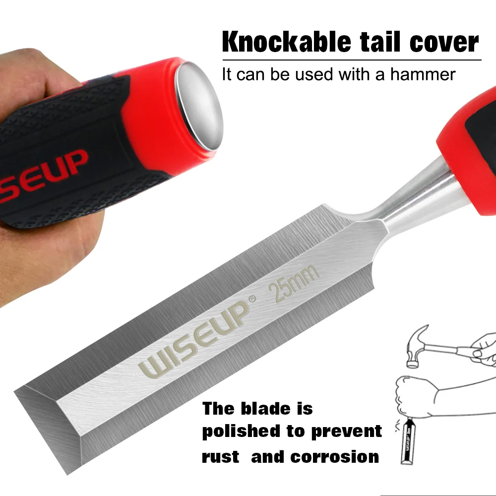 WISEUP 1pcs 6~38mm Flat  Chisel Carpentry Tool Professional Chrome Vanad... - $207.88