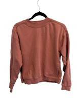 LULULEMON Womens Sweatshirt CHILL ON PULLOVER in Quicksand Pink Crew Nec... - £42.10 GBP
