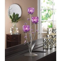 Fuchsia Blooms Candleholder - $47.00