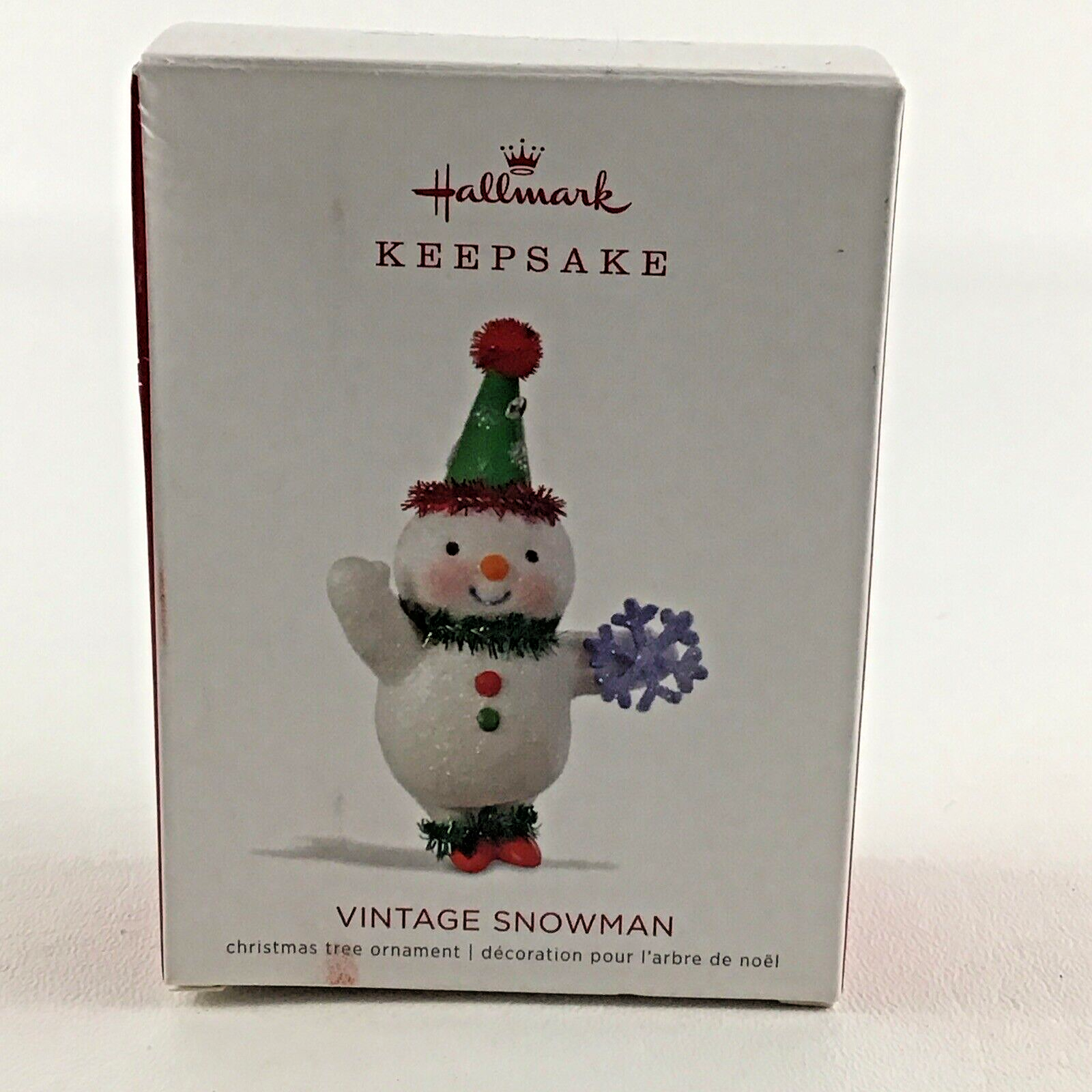 Hallmark Keepsake Christmas Tree Ornament Vintage Snowman Snowflake New 2018 - £15.53 GBP