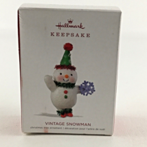 Hallmark Keepsake Christmas Tree Ornament Vintage Snowman Snowflake New ... - $19.75