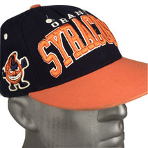 Syracuse Hat Baseball Cap Orange Zephyr Snapback Vintage Embroidered Mascot - £10.26 GBP