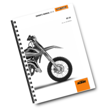 KTM 2018 - 65 SX - OWNERS MANUAL USER GUIDE - $49.99