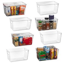 Plastic Pantry Organization And Storage Bins With Lids  Perfect Kitchen ... - £67.86 GBP