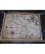 Caribbean Treasure Map Poster by Arnold K. Elovaara - Pirates of the Car... - £19.83 GBP