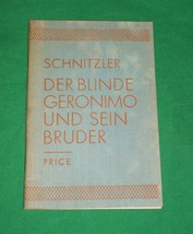 1929 Arthur Schnitzler Blind Man Brother Geronimo German Text Chicago California - £25.53 GBP