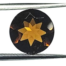 AAA Brown Smoky Quartz 10mm Round Shape Concave Cut Stone ~ Natural Smok... - $224.96 MXN