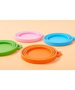 4 x Can Lids Tin Covers Pet Dog Cat Food Reusable Caps Tops Seal Fresh S... - $13.32 CAD
