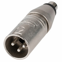 Neutrik NA2MPMF 3 Pin XLR Male to RCA Phono Socket Adapter - £38.53 GBP
