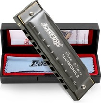 Diatonic Blues Harmonica, Key Of C, 10 Holes, 20 Tone, Blues Harp Mouth Organ, - £28.74 GBP