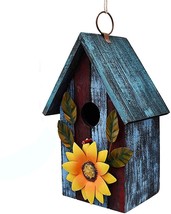 Wooden Bird Houses for Outside Hanging Garden Patio Decorative Bird Hous... - £19.42 GBP