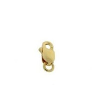 10K Solid Yellow Gold Tiny Lobster Lock Clasp 7mm - £19.54 GBP