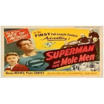 Marx Trains 5&quot;x3 1/4&quot; Superman / Mole Men Billboard Sign Insert Fits #0226 - £4.77 GBP