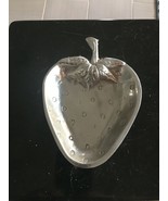 A Pewter Strawberry shape decorative tray - $18.69