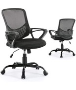 Office Chair, Ergonomic Home Desk Chair Mid Back Mesh Chair Rolling Swivel - £84.25 GBP