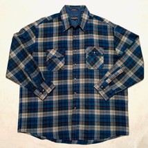 *READ* Vintage Northwest Territory Plaid 100% Acrylic Flannel Shirt - Si... - £17.95 GBP