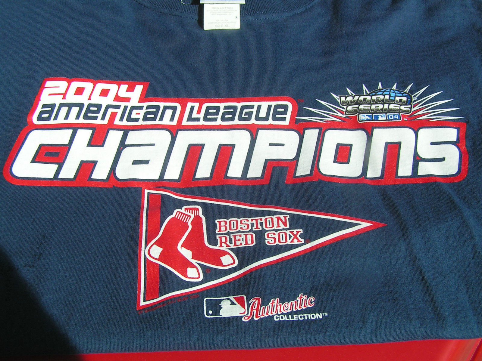 MLB Boston Red Sox 2004 American League Men's XL Shirt-  Nicely Made! - $11.26