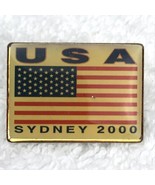 USA Flag Sydney 2000 Olympics Pin - £7.86 GBP