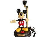 Disney Talking Mickey Mouse Lamp – 1990s – 15" x 7.5" – Tested – No Shade - $59.40