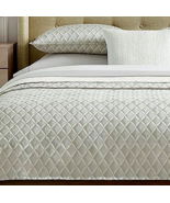 Sferra Renza Grey Queen Duvet Cover Long Staple Cotton Sateen Jacquard I... - $238.90