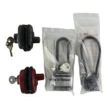 Lot of 4 Cable and Trigger Gun Locks, Red Black Silver - £20.51 GBP