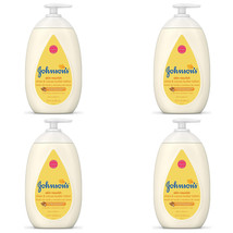 4-New Johnsons Moisturizing Dry Skin Baby Lotion with Shea &amp; Cocoa Butter, 16.9 - £43.14 GBP