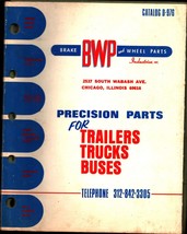 VINTAGE Brake and Wheel Parts Industries Inc. BWP 1976 Parts Catalog - $22.24