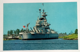 USS North Carolina Battleship Ship WW2 Memorial Wilmington NC UNP Postcard 1960s - £4.79 GBP