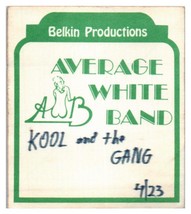 Kool and The Gang Concert Backstage Pass April 23 1978 Richfield Ohio - £27.25 GBP