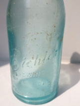 Vintage The Eichler Brewery New York Registered Aqua Beer Bottle - £15.81 GBP