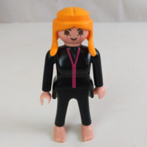 1989 Geobra Playmobile Scuba Diver Girl 2.75&quot; Toy Figure - £7.61 GBP