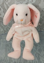 Ty Hoppity Bunny Rabbit Pink Easter 9&quot; Plush Stuffed Plushie Beanie Doll... - £6.95 GBP