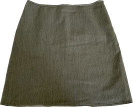 AK Anne Klein Skirt 14P Moss Green Side Zip Straight Pencil Petite - Women&#39;s - £7.59 GBP