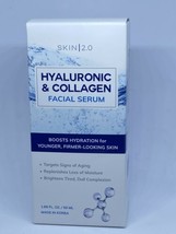 Skin 2.0 Hyaluronic &amp; Collagen Facial Serum Boosts Hydration for Younger, Firmer - £13.36 GBP