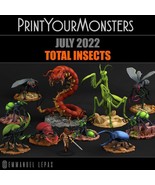 3D Printed Print Your Monsters Total Insects Set 28mm - 32mm D&amp;D Wargaming - $92.49+