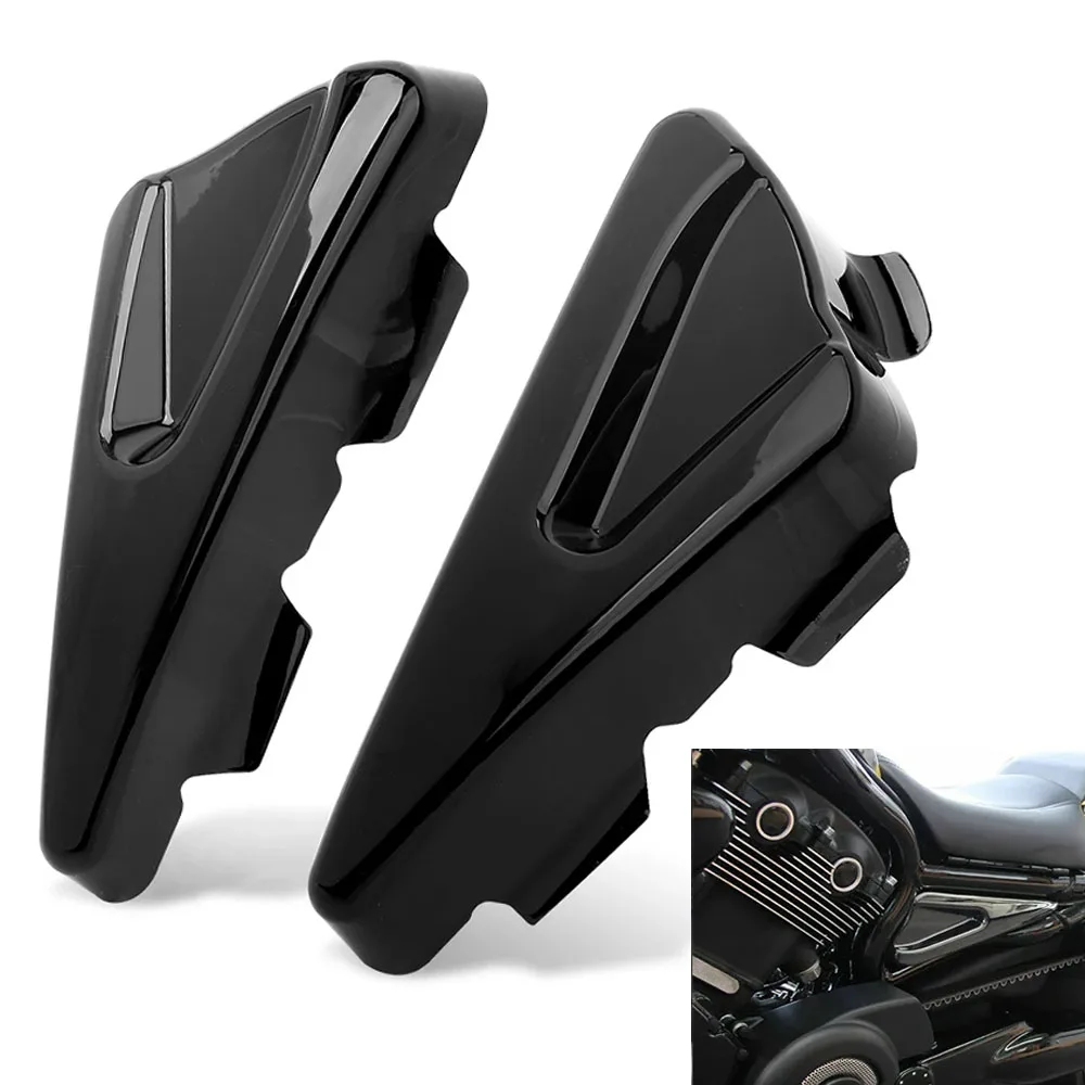 Motorcycle ABS Gloss Black Tank Side Frame Covers For 2007-2017 Harley V-ROD - £29.11 GBP